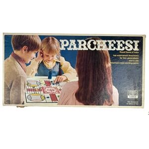 Vintage 1975 Parcheesi Royal Game of India Selchow & Righter No 110 Incomplete